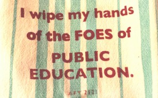 I wipe my hands