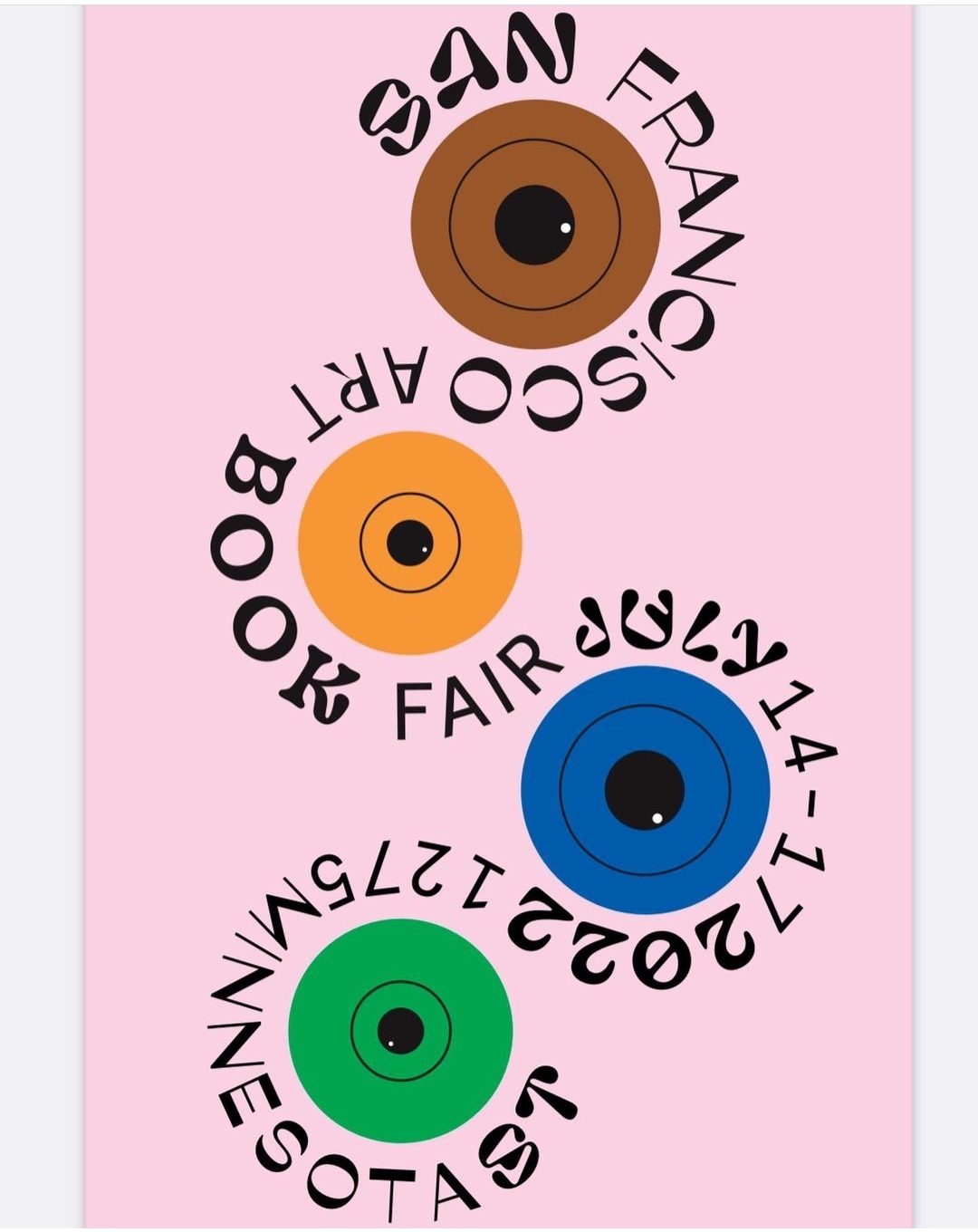 Text announcing the San Francisco Art Book Fair 2022